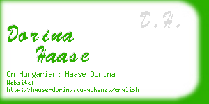 dorina haase business card